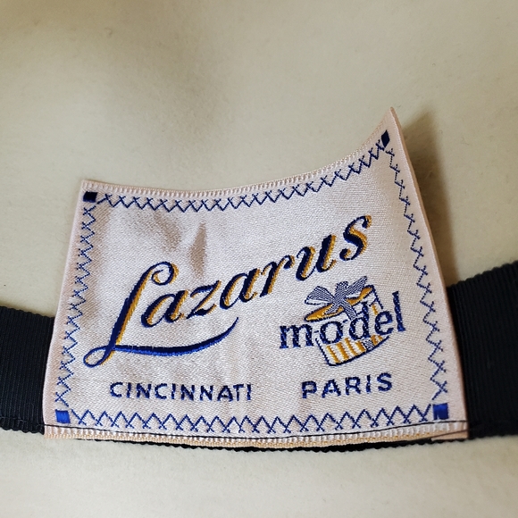 Lazarus vintage cream hat - Picture 5 of 8